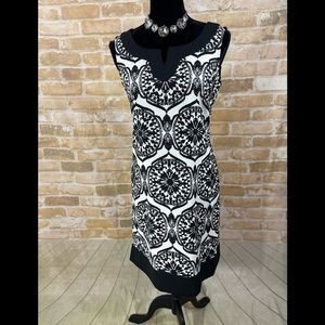 Jessica Howard Black and White Dress Size 8